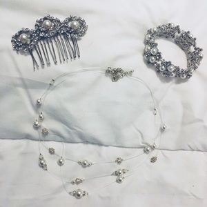 Bridal costume jewelry set